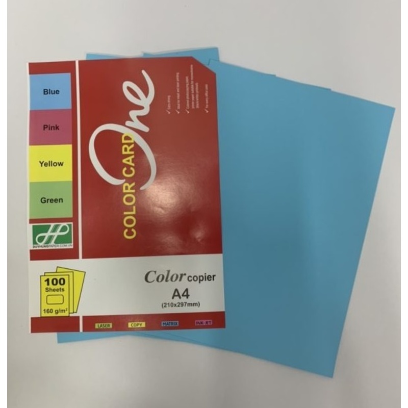 Bìa A4 ngoại màu xanh Blue One