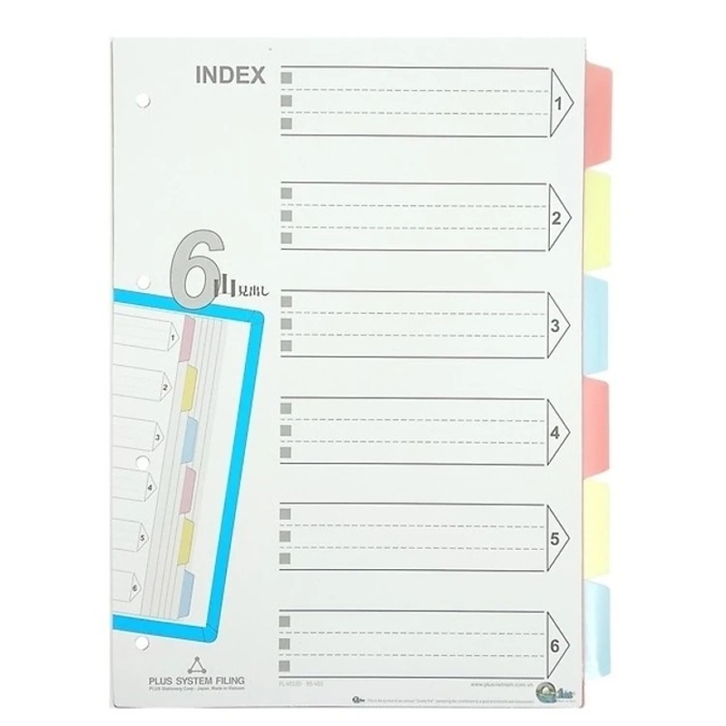 Chia File Nhựa 6 Plus 85-V01