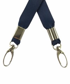 Dây đeo thẻ lụa 1.5cm đầu móc xoay