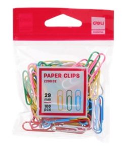 Ghim cài màu đóng túi nilon 29mm Deli Paper Clips
