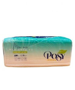 Giấy ăn Posy Rút Lụa 180 tờ 3 lớp