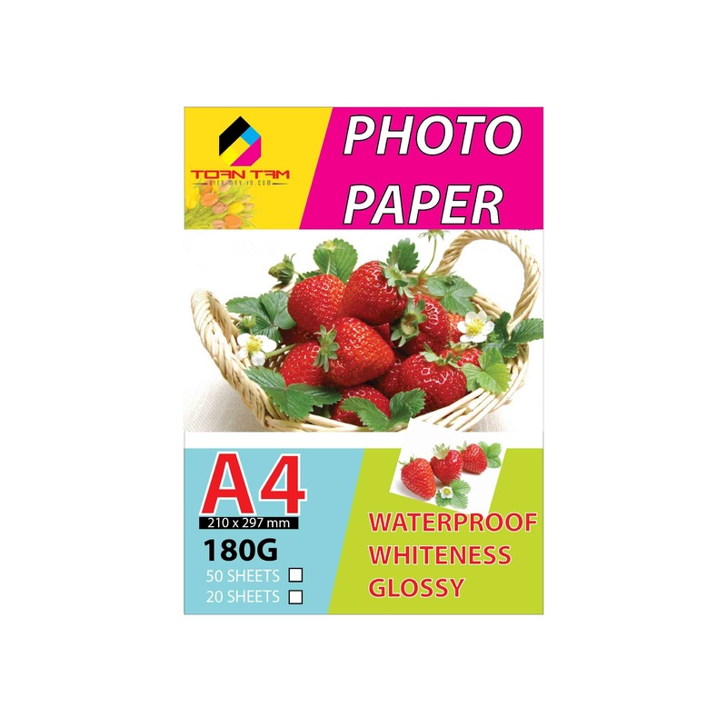 Giấy in ảnh 1 mặt 115g A4 (100 tờ/xấp)