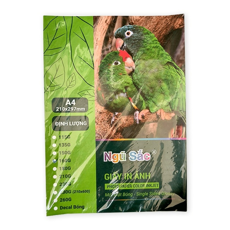 Giấy in ảnh 1 mặt bóng A4 135g