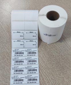 Giấy in mã vạch 2 tem 35x22 mm