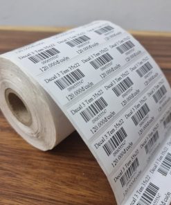 Giấy in mã vạch 3 tem 35x22 mm