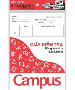 Giấy kiểm tra Campus cấp 1 4 ô ly