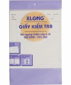 Giấy kiểm tra Klong B5