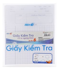 Giấy Kiểm Tra Thiên Long 4 Ô Ly GKT09