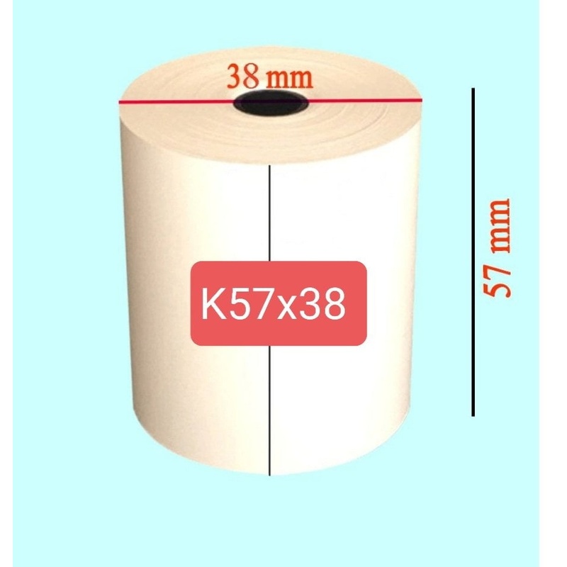 Giấy nhiệt khổ 57mm (Ø 38mm)