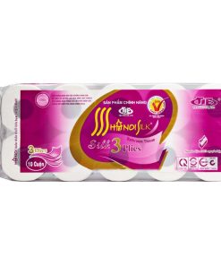 Giấy vệ sinh Hà Nội tím 3 lớp có lõi