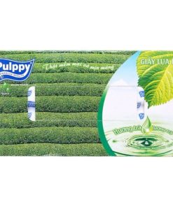 Khăn giấy hộp Pulppy trà xanh 2 lớp 100 tờ