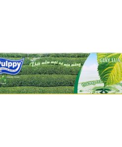 Khăn giấy hộp Pulppy trà xanh 2 lớp 100 tờ