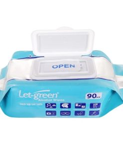 Khăn ướt cồn Let Green 90 miếng