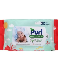 Khăn ướt Puri không mùi 20 tờ