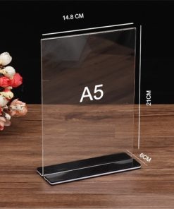 Khay Menu QR A4 để bàn