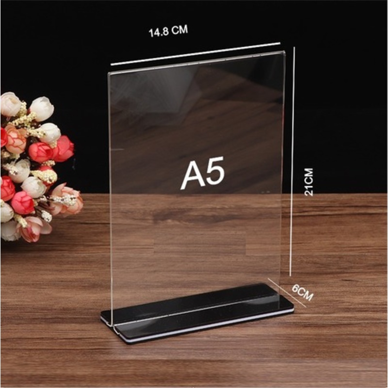 Khay Menu QR A4 để bàn