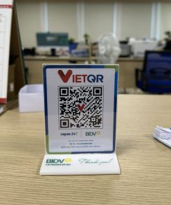 Khay Menu QR A4 để bàn