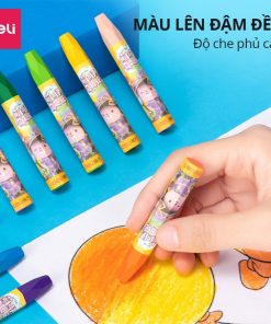 Màu sáp dầu Deli 24 màu 6963