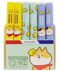 Bộ 6 Nắp Bút Chì Puppy Friends