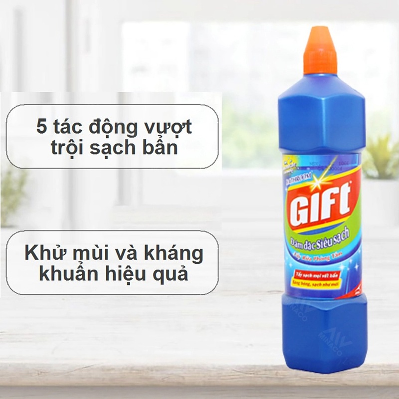 Nước tẩy toilet Gift Siêu Sạch chai 1 lít