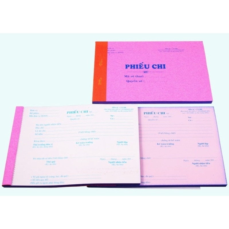 Phiếu thu - chi 2 liên