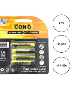 Pin Con Ó AAA vỉ 4 viên