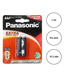 Pin tiểu AAA Panasonic vỉ 2 viên