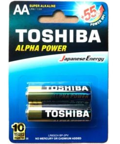 Pin tiểu Toshiba AA 1.5V Alpha Power vỉ 2 viên