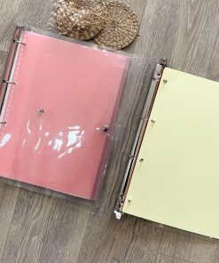 Sổ Còng A4 4 Lỗ Nhựa Dẻo Trong Suốt Binder Giá Rẻ