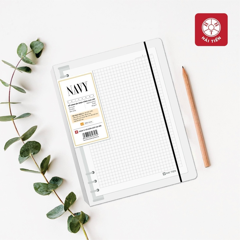 Sổ còng A5 Caro Navy 200 trang