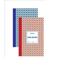 Sổ công văn Đi - Đến Hải Tiến