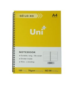 Sổ Lò Xo A4 100 Trang Uni Plus Giá Tốt