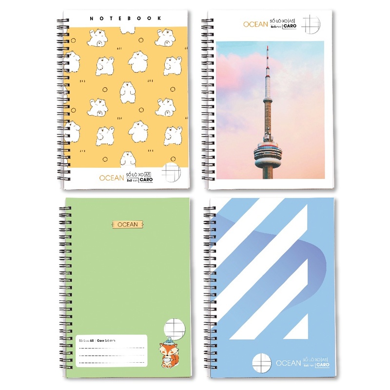 Sổ lò xo A5 Caro Ocean 200 trang