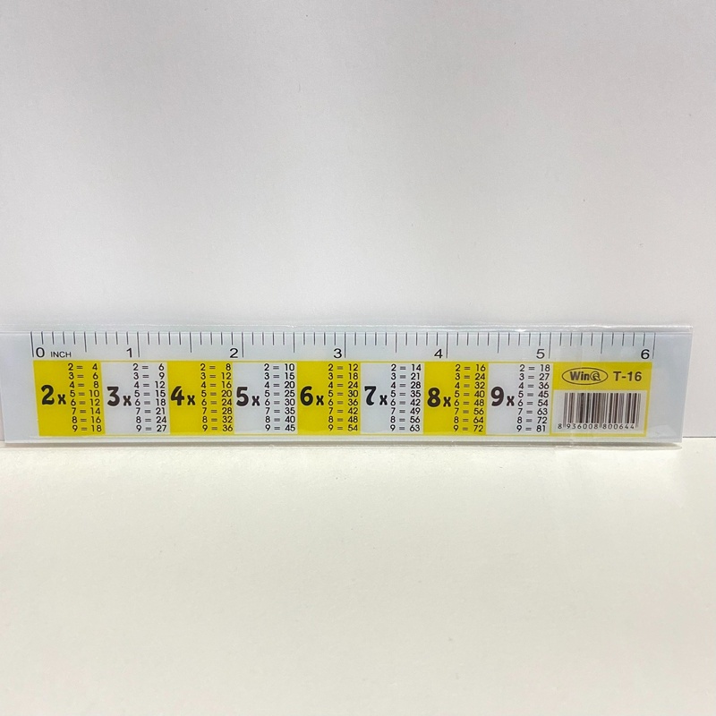 Thước kẻ có bảng cửu chương và toán học WinQ T-16