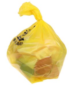 Túi đựng rác y tế màu vàng