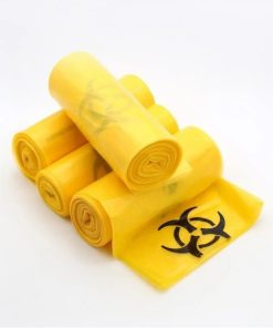 Túi đựng rác y tế màu vàng