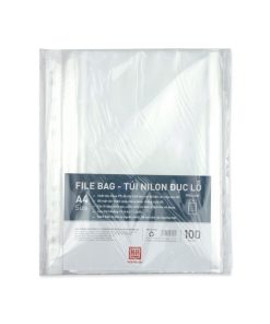 Túi nilon đục lỗ A4 File Bag 6626 0.05mm