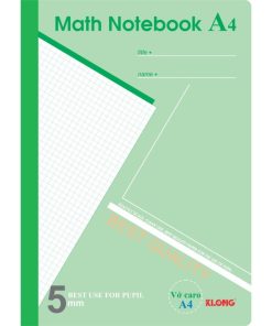 Vở Caro Klong Math Notebook 200 trang