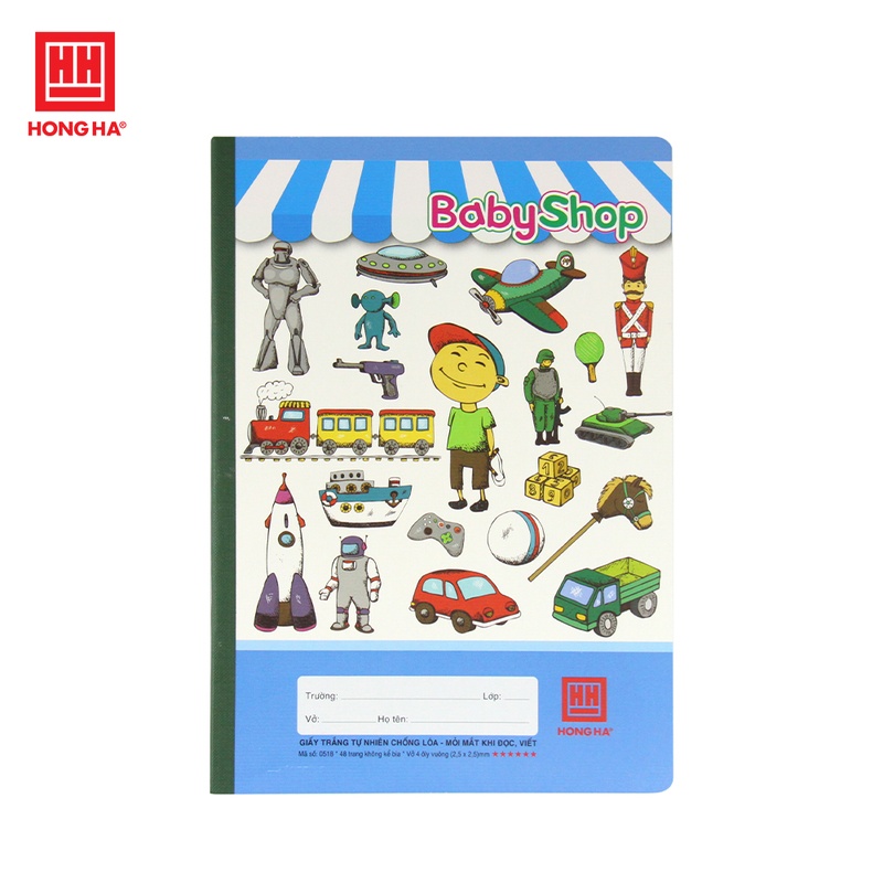 Vở Hồng Hà 0518 48 trang 4 ô ly